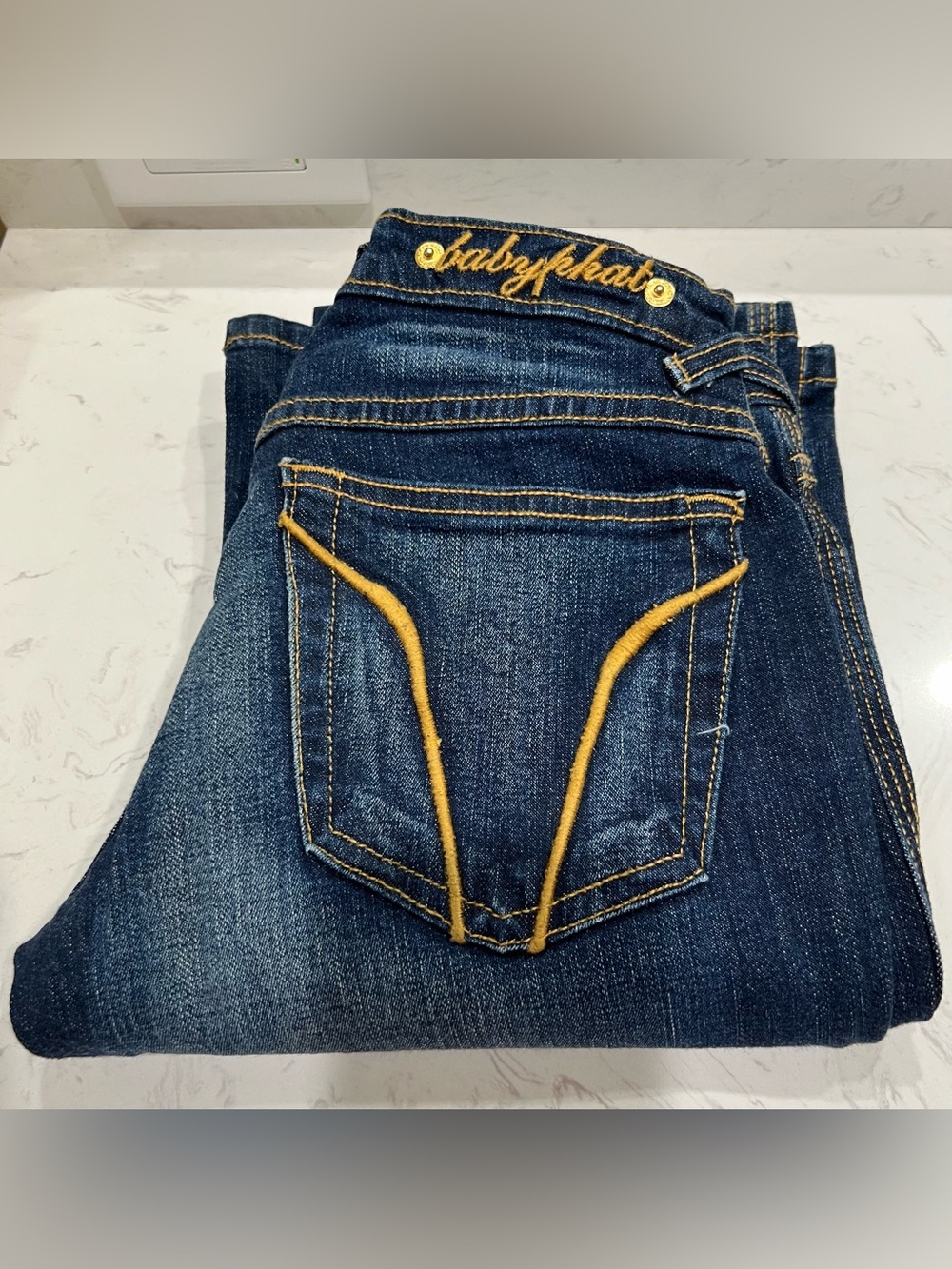 Women's Dark Wash Flare Jeans - Vintage Baby Phat jeans